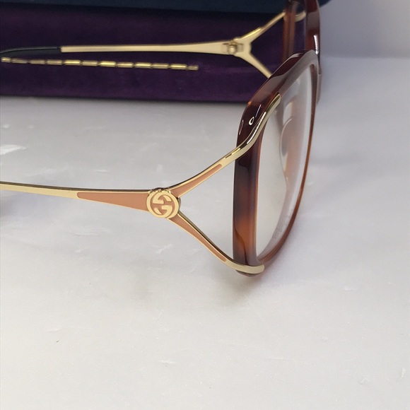 GUCCI GG0648O square-frame tortoiseshell optical glasses - Picture 8 of 14